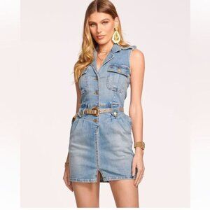 $365 Ramy Brooke Hedi Denim Mini Dress NWT XXS